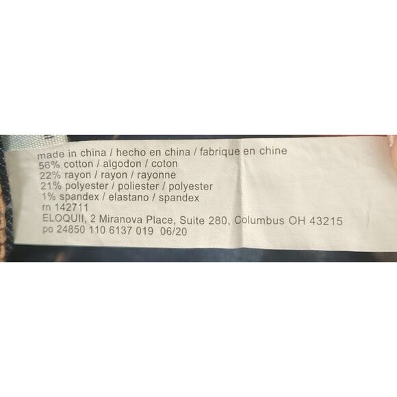 ELOQUII Classic Fit Peach Lift Distressed Skinny Jean Dark Wash 22 Long NWT - Picture 14 of 14